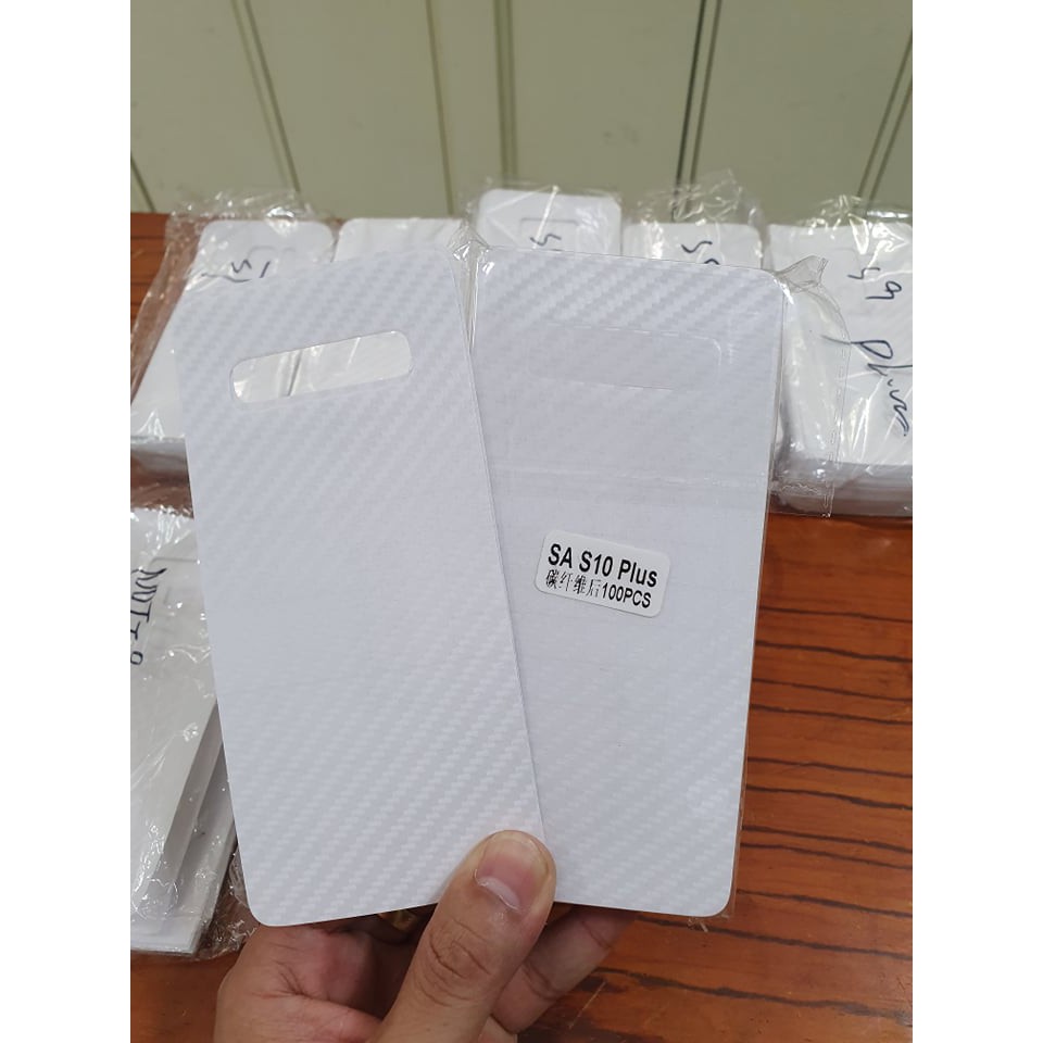 Dán lưng sau vân cacbon S7 Edge/S8/S9/S8 Plus/S9 Plus/S10 Plus/Note 7/Note FE/Note 9