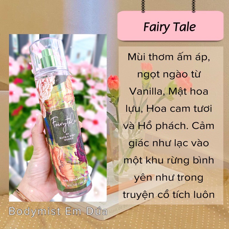 Xịt thơm toàn thân body mist Bath & Body Works mùi Fairytale 236ml