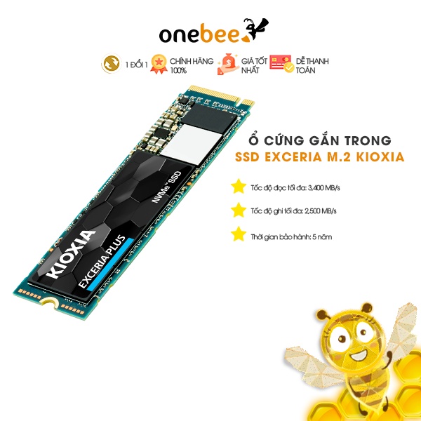 Ổ cứng gắn trong SSD Exceria NVMe BiCS FLASH M.2 PCIe Kioxia - Hàng chính hãng