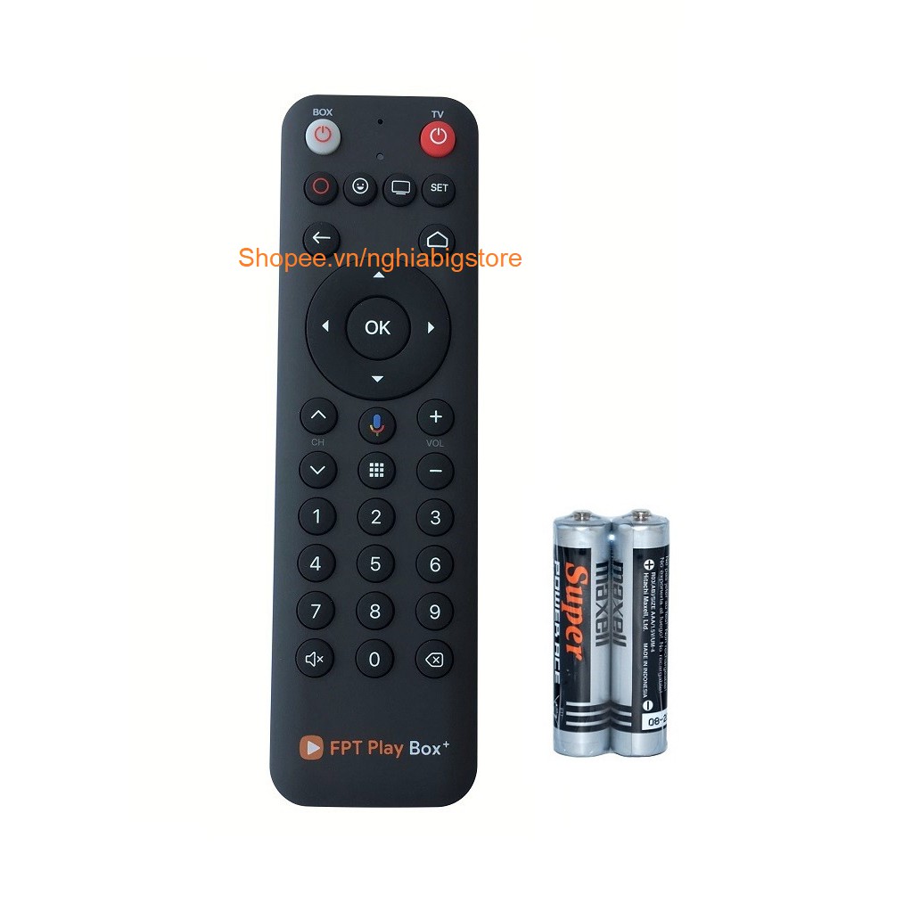 [Chính Hãng] Remote Điều Khiển Giọng Nói FPT Play Box TV, Hộp Tivi FPT Play Box - NowShip, Grab