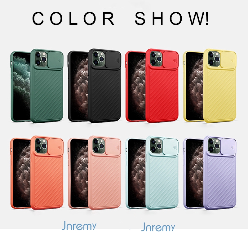 Ốp điện thoại có nắp trượt cho bảo vệ camera cho IPHONE 11 PRO X XR XS MAX 7 8 PLUS