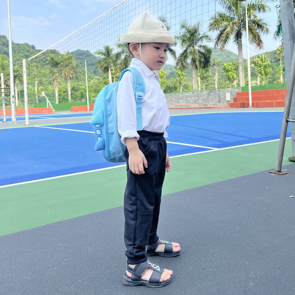 Quần dài bé trai Icotton bo gấu