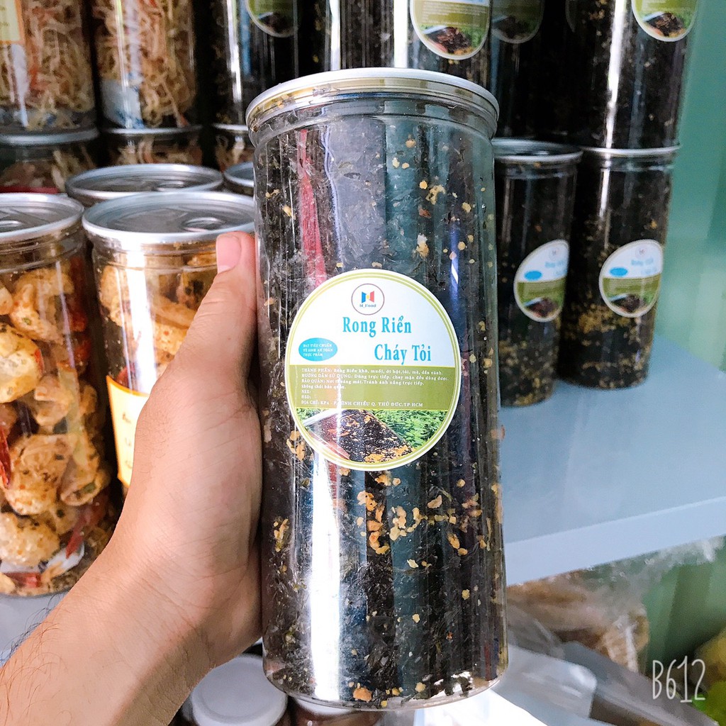 Rong Biển Cháy Tỏi - rong biển snack Hũ PET 150 GRAM | BigBuy360 - bigbuy360.vn