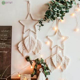 Phụ kiện treo tường dệt đính tua rua phong cách nghệ thuật cổ điển trang trí nội thất