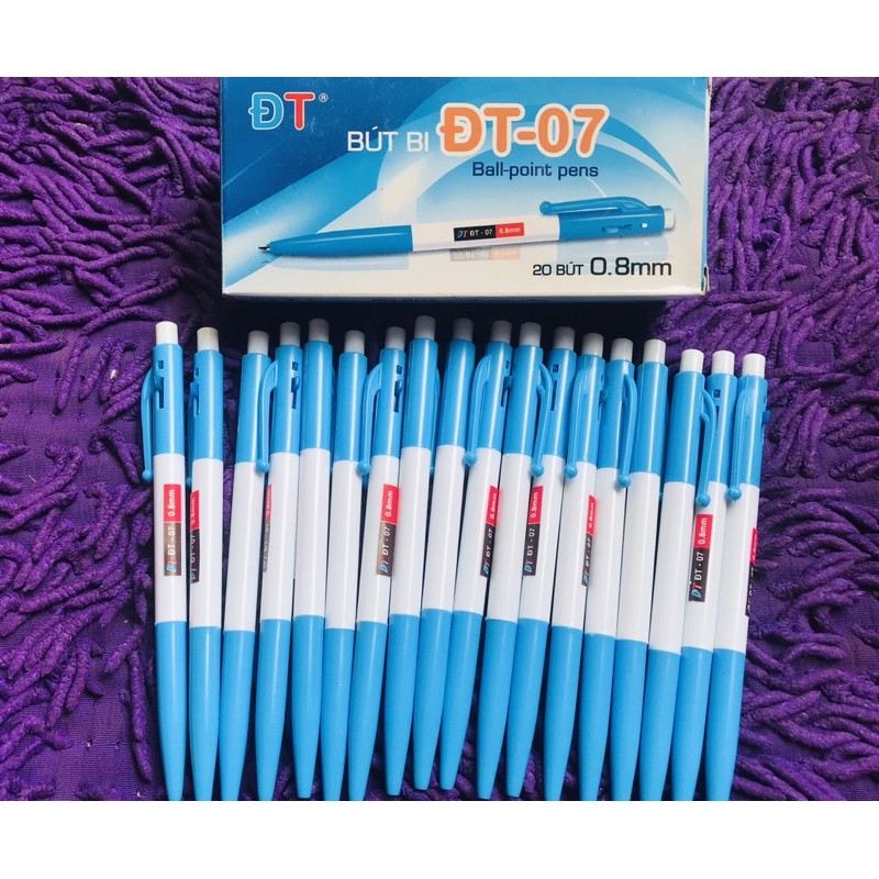 Hộp 20 Cây bút Bi Xanh 07