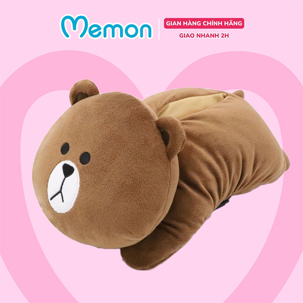 Thú Bông Brown Nằm Đựng Khăn Giấy Cao Cấp Memon