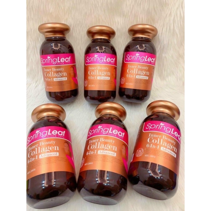 Collagen Springleaf 6 in 1 - 90 viên, 180 viên Úc - Viên Spring leaf inner beauty colagen 6-IN-1 advance | BigBuy360 - bigbuy360.vn