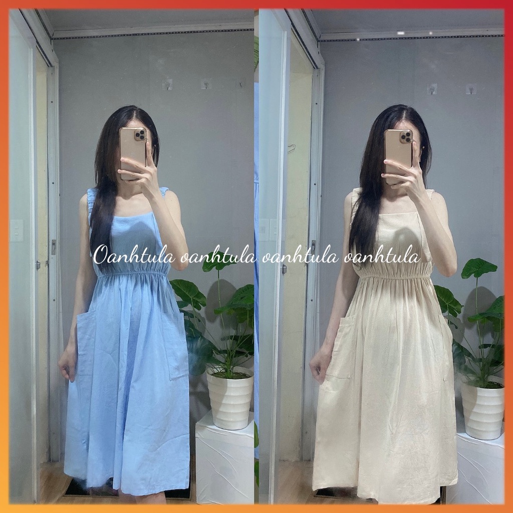 Váy đầm hai dây, đầm váy babydoll 5 màu đi biển đi chơi siêu hot MSP86437 | WebRaoVat - webraovat.net.vn