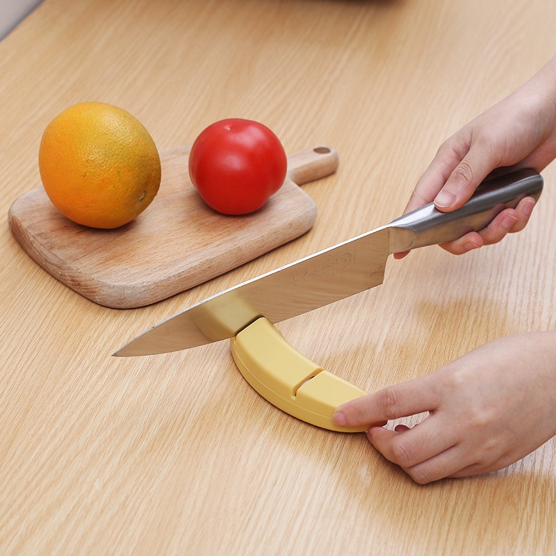 Dụng cụ mài dao hình quả chuối hoạt hình độc đáo tiện lợi