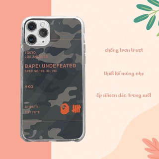 Ốp lưng iphone Pape undefeated cho Iphone 5 6 7 8 Plus X Xr 11 12 Pro Max JC20200800010