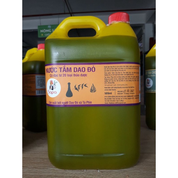 Nước tắm dao đỏ cô đặc can 5 lít