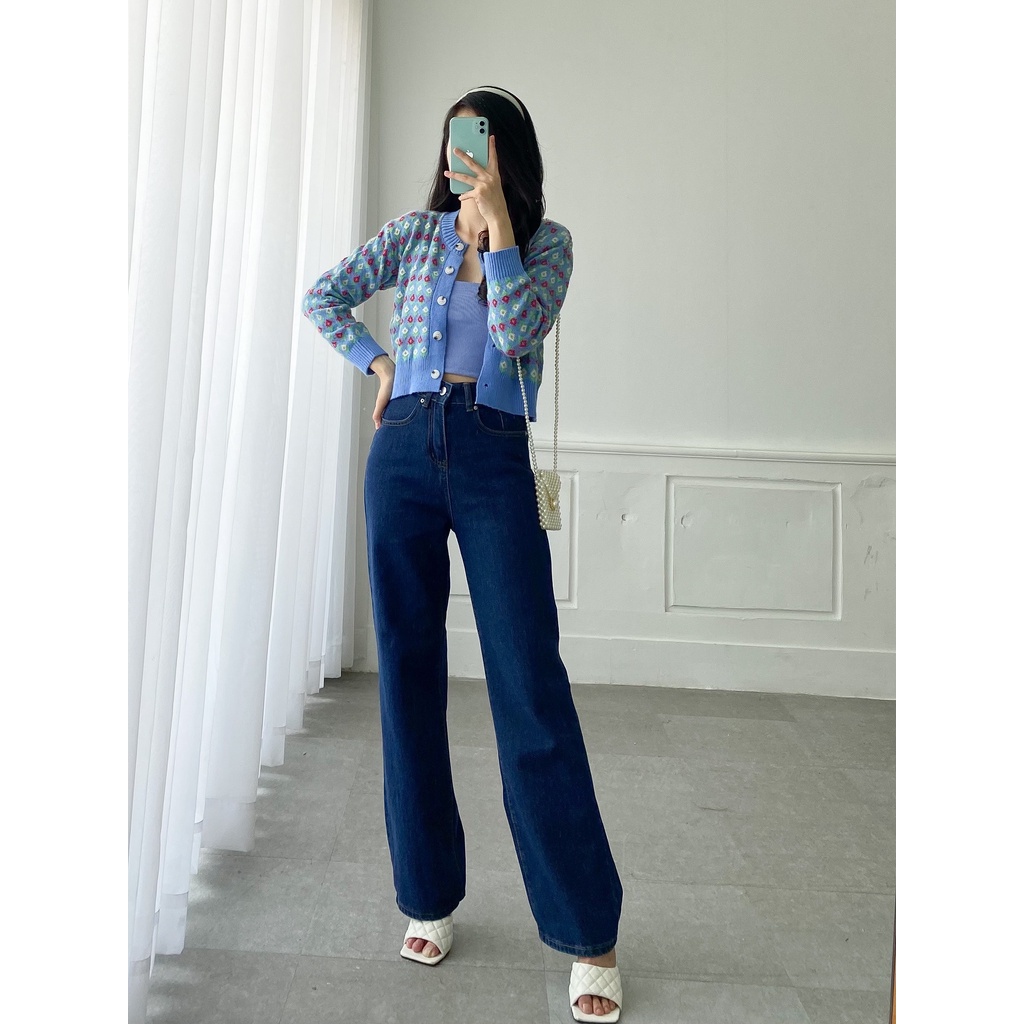 Quần Jean ống suông dáng dài LADY STYLE &amp; OUTFITS