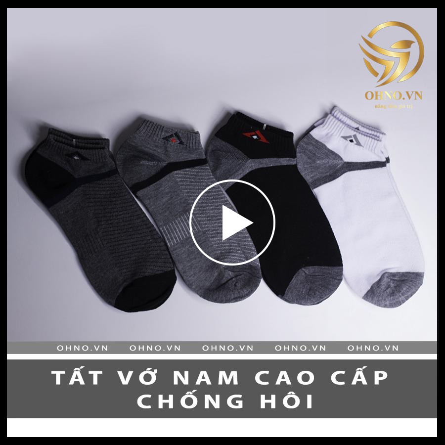 COMBO 5 Đôi TẤT VỚ NAM Cổ Ngắn Công Sở Cao Cấp Khử Chống Mùi Hôi Chân Thoáng Khí 100% COTTON