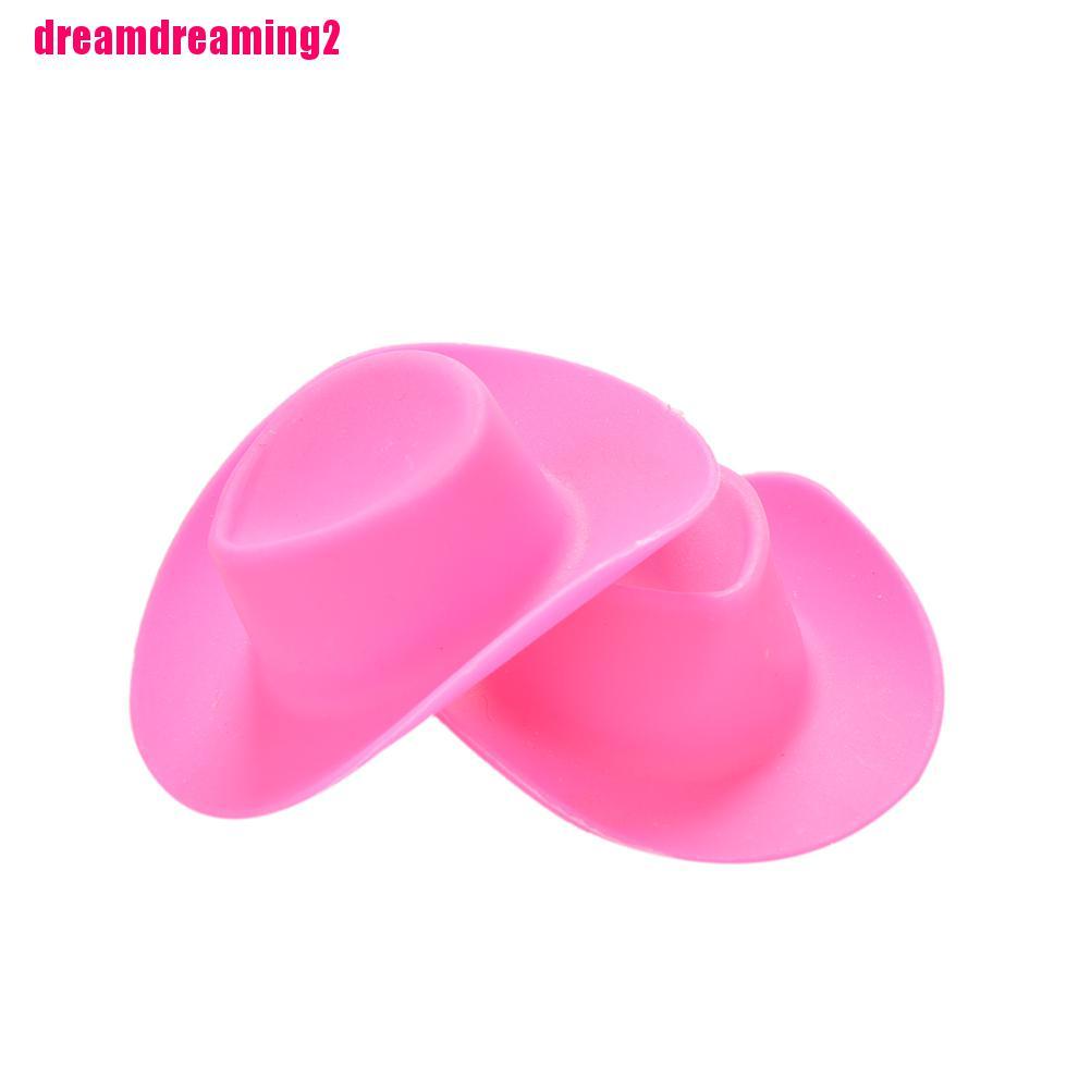 1 Mũ Cao Bồi Màu Hồng Cho Búp Bê Barbie