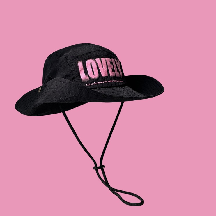 Mũ xô MG Studio khô nhanh thêu hình xinh xắn