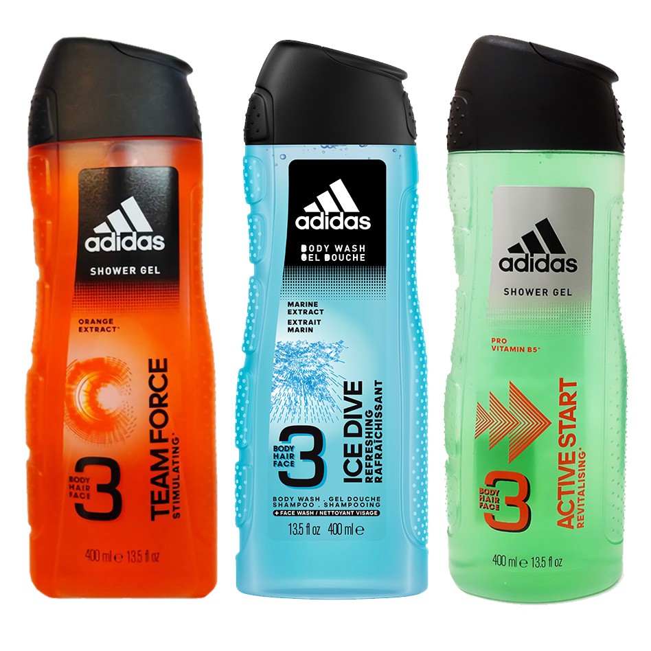 SỮA TẮM ADIDAS NHIỀU MÙI- DÀNH CHO NAM - 400ML