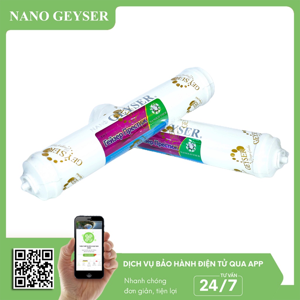 Lõi lọc nước số 5 máy Nano, Lõi 3IN1 Nano Geyser (Dùng cho máy lọc nước Nano, ECO, ECO H, ION...)