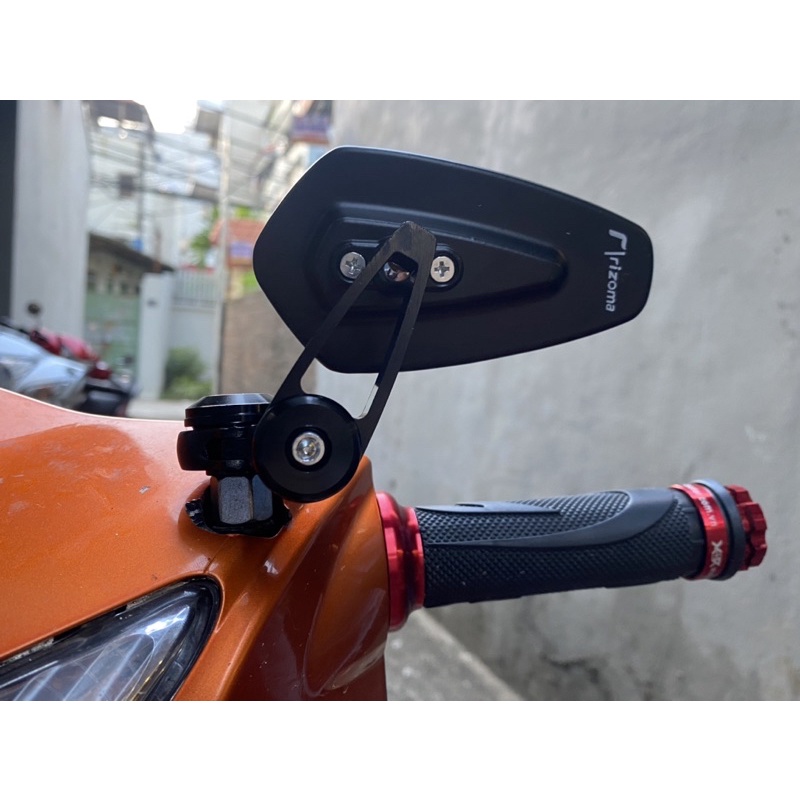 Gương Gù Chân Gương Xe Kính Trắng Rizoma Kèm Đủ Ốc
