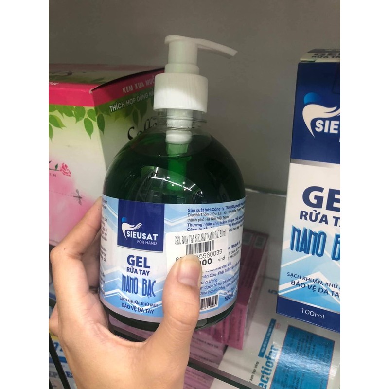 Gel rửa tay khô Sieusat khử trùng diệt khuẩn Nano Bạc | BigBuy360 - bigbuy360.vn