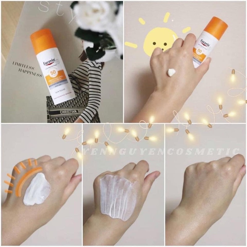 Kem chống nắng kiềm dầu/ ngừa lão hoá Eucerin Photoaging Control / Oil Control Sun Fluid SPF50