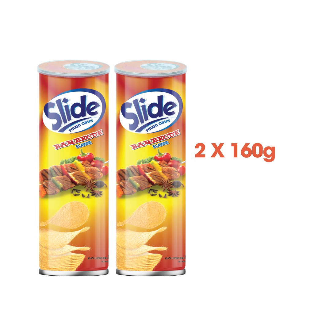 Combo 2 Bánh Lát Khoai Tây SLIDE Vị Thịt Nướng 2x160g