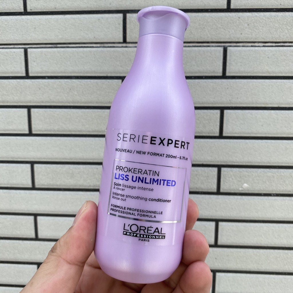 Dầu xả dành cho tóc duỗi Liss Unlimited L'oréal Conditioner 200ml