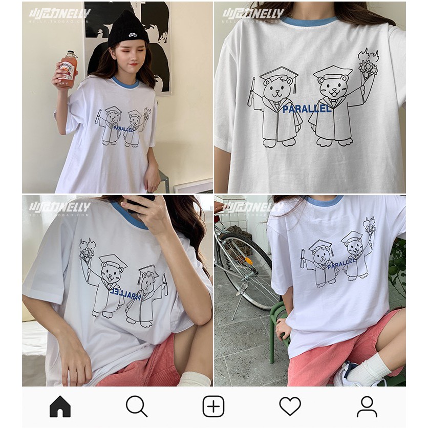 Áo thun cotton ngắn tay Nelly Heybig TNL82