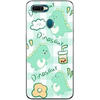 Ốp lưng Oppo A12, A5s, A7 2018 in hình Khủng long cute