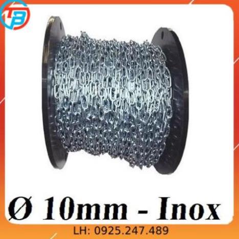 Dây xích INOX 304 Phi [ 10mm ] CÁP THÉP Thái Bình VinàN