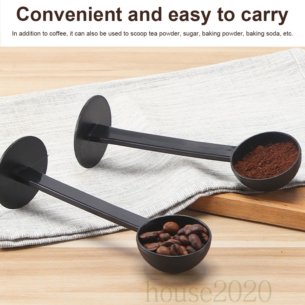 Muỗng đong hạt cà phê bằng nhựa 2 trong 1 10g có thể tái sử dụng tiện lợi