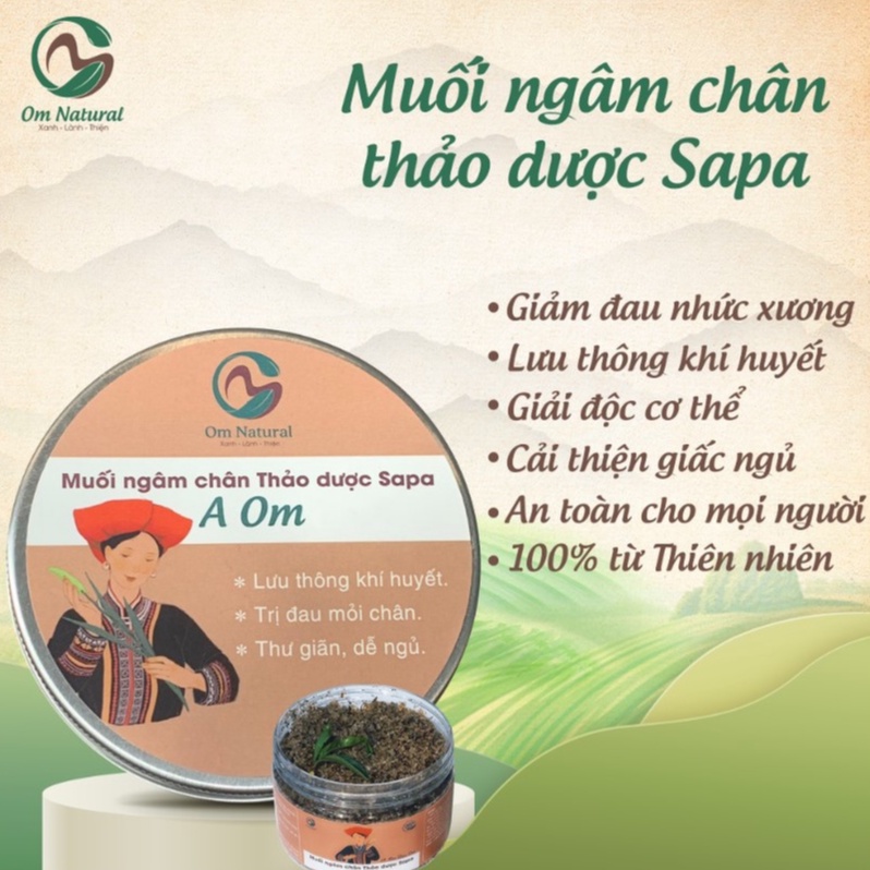 Muối Ngâm Chân Thảo Dược Dao Đỏ Lưu Thông Máu A Om