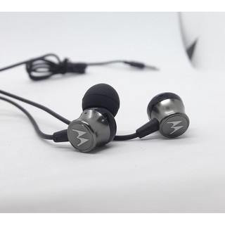 Tai nghe nhét tai giá rẻ nhỏ gọn motorola nghiên bass không gây đau tai có micro
