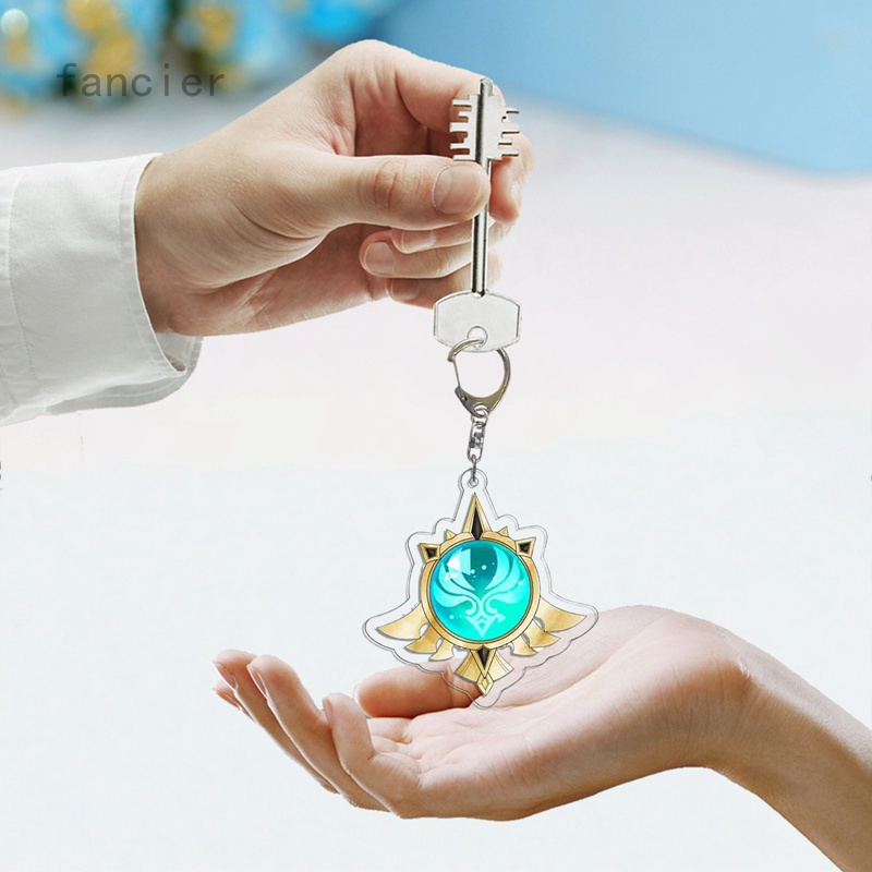 Móc khóa mô phỏng Vision game Genshin Impact