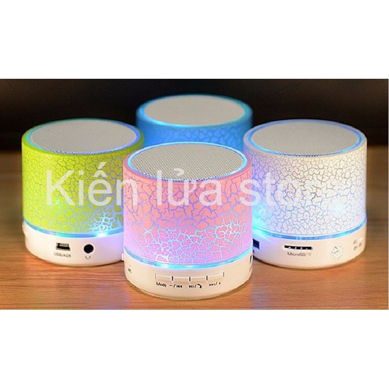 Loa bluetooth mini có đèn LED đủ màu hỗ trợ USB/FM/AUX/thẻ nhớ TF