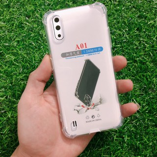 Ốp lưng Samsung A01 dẻo trong suốt chống sốc 4 cạnh chống va đập