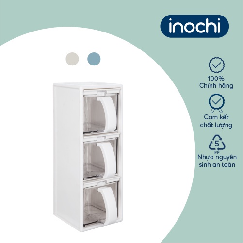 Bộ hộp đựng gia vị yoko inochi màu Cà phê/Xanh nhạt/Trắng sữa
