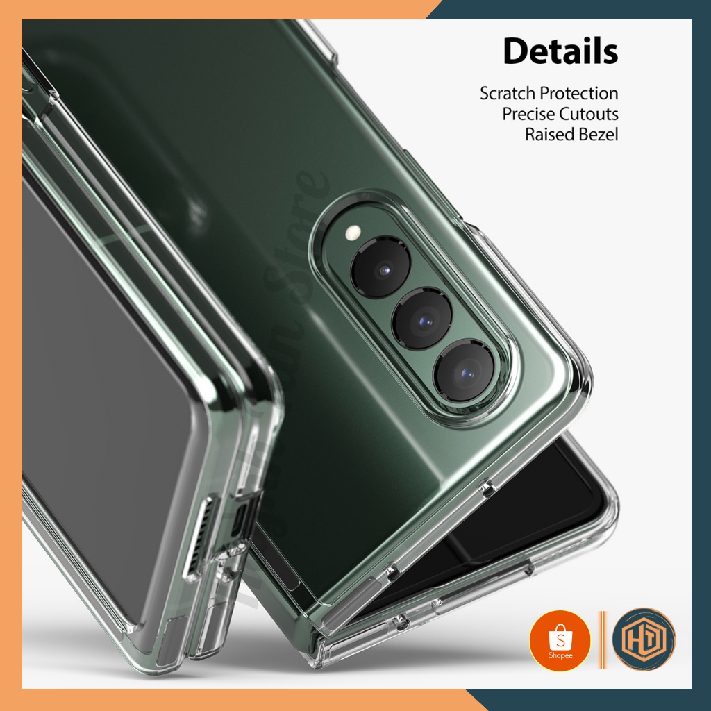 Ốp lưng điện thoại Samsung Galaxy Z Fold 3 chống sốc Ringke Fusion chính hãng Korea