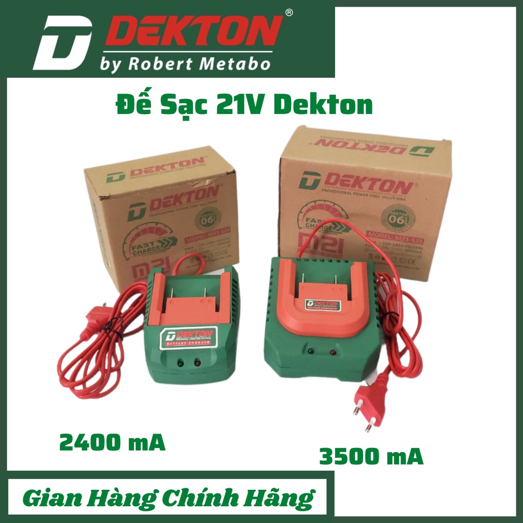 Đế sạc 21V Chính Hãng Dekton Hệ M21 Chung chân Makita