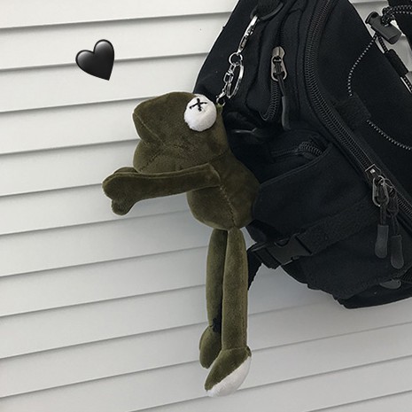 MÓC KHÓA GẤU BÔNG HÌNH ÊCH TREO BA LÔ TÚI XÁCH ĐI HỌC XINH XẮN