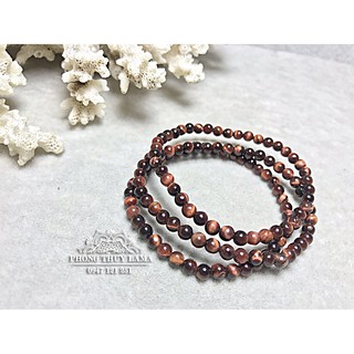 VÒNG TAY MẮT HỔ ĐỎ 4MM-5A