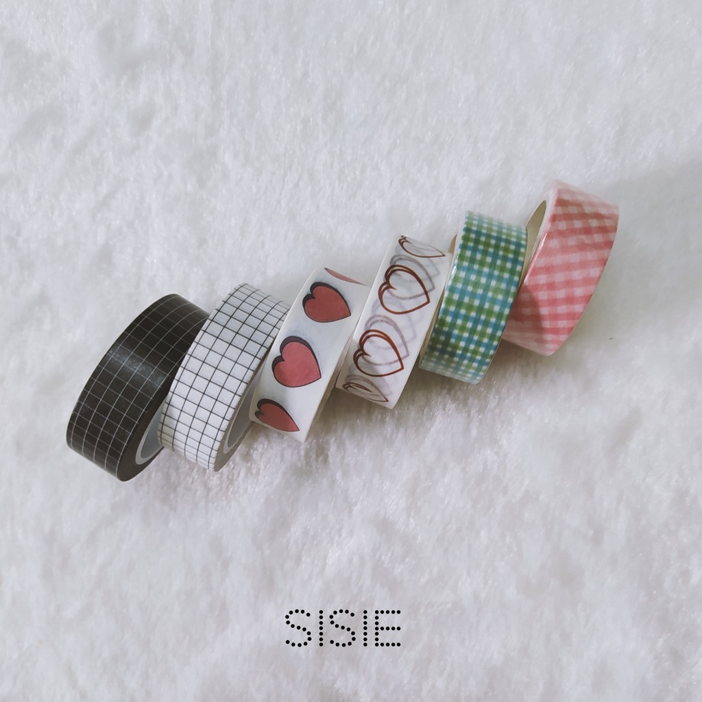 SS28 - Băng dính washi tape các loại