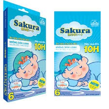 Miếng Dán Hạ Sốt Thảo Dược Sakura Trẻ Em ( Hộp 6 Miếng)