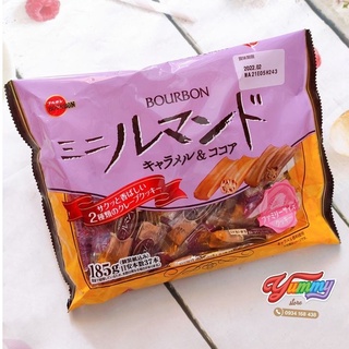 Bánh Quy Cuộn vị Caramel & Cacao Bourbon Lumonde