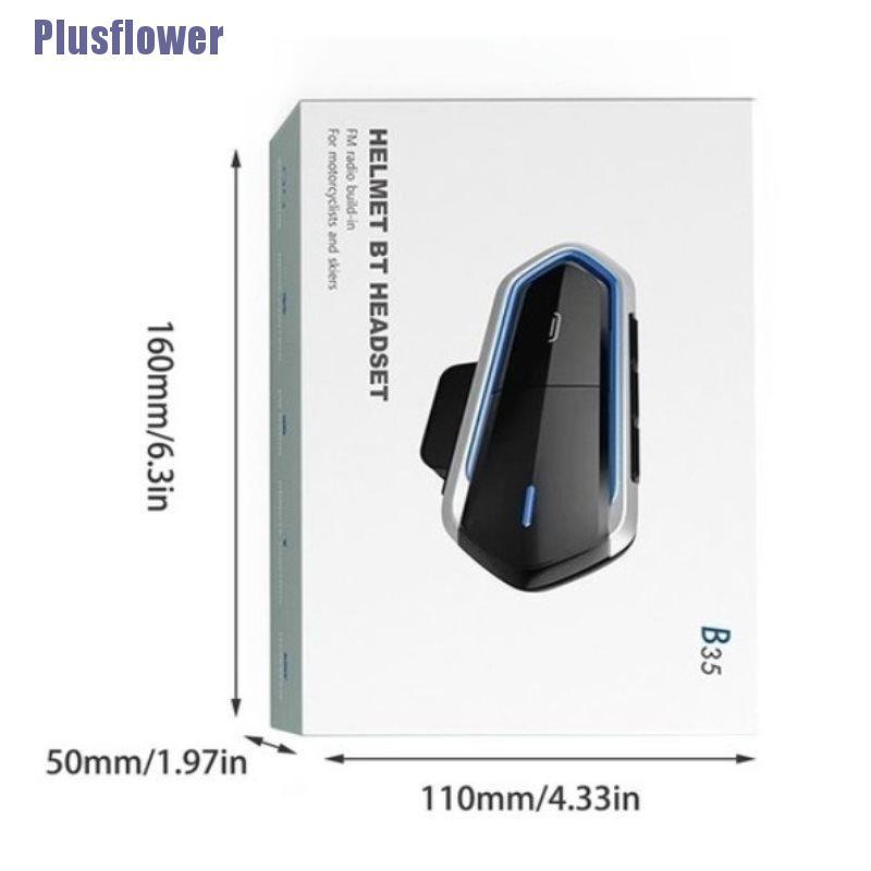 (Plus Flower1) Tai Nghe Bluetooth Không Dây Gắn Mũ Bảo Hiểm