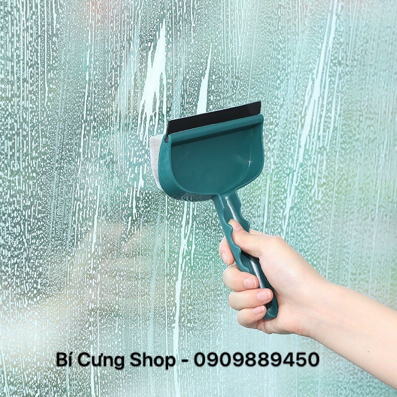 Cọ chùi kính mini 2 trong 1 kèm gạt nước cực kỳ tiện dụng