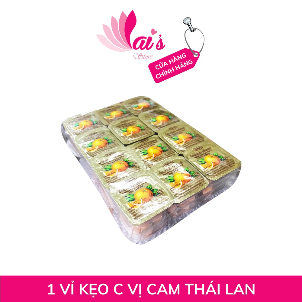 1 Vỉ 24 hộp Kẹo C Vị Cam Trái Tim Thái Lan – Vé về tuổi thơ