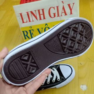Giày Conver Đen cao cổ