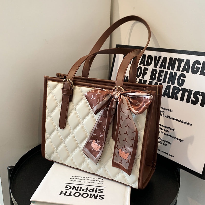 Túi đeo vai IELGY cỡ lớn họa tiết hình thoi thời trang mùa hè cho nữ