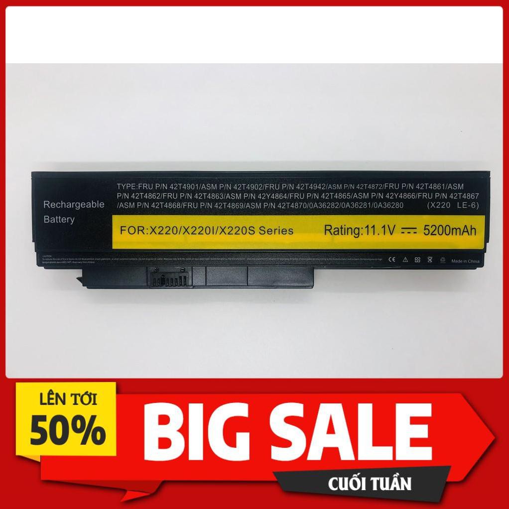 Pin Laptop Lenovo ThinkPad X220 X230 X220i X230i Bảo hành Toàn Quốc