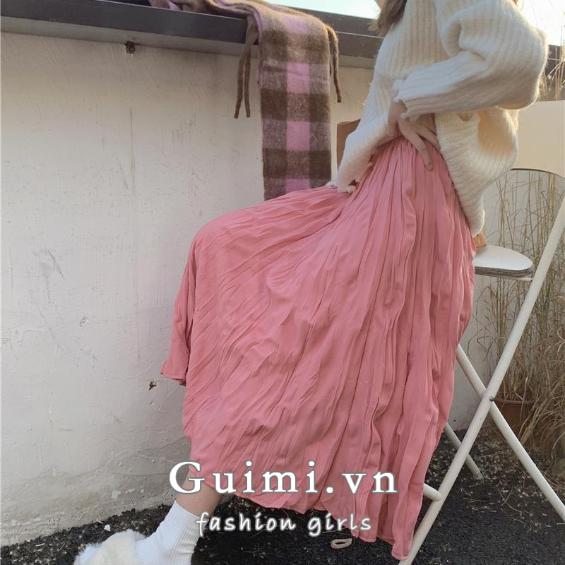 Chân váy NZN dáng chữ A lưng cao phong cách Hàn Quốc thời trang thu đông